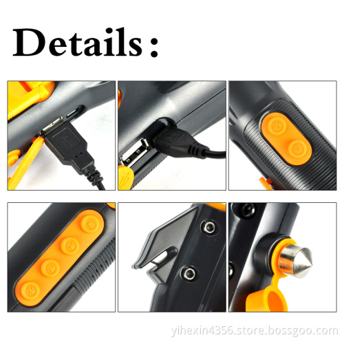 Outdoor Emergency Tool Magnet Flashlight